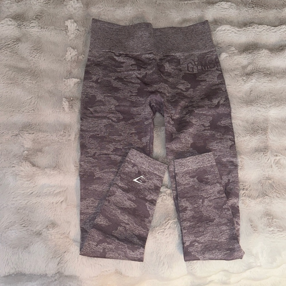 Gymshark Purple camo seamless leggings